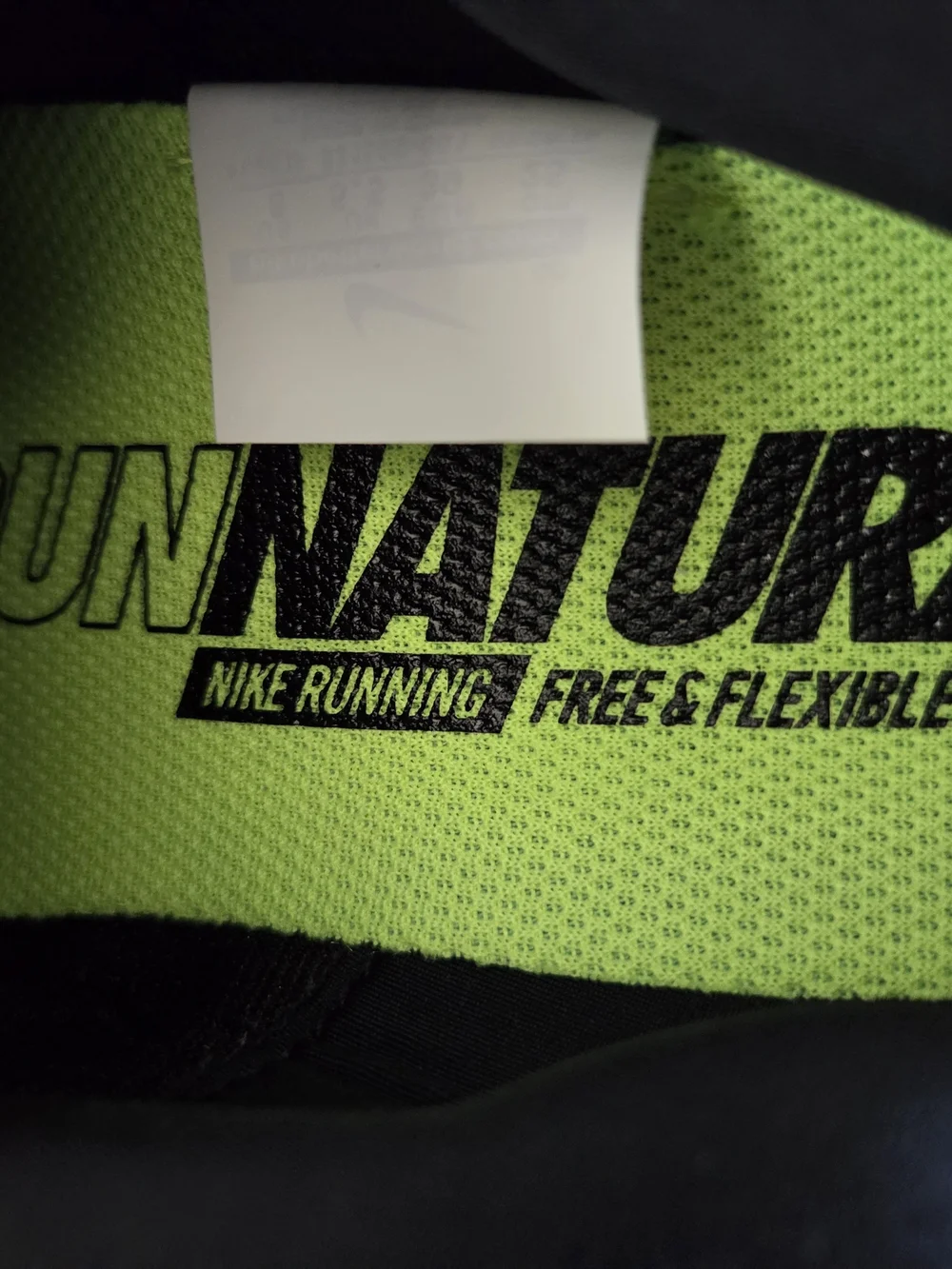Nike Free RN 2016 Black White Volt Run Natural